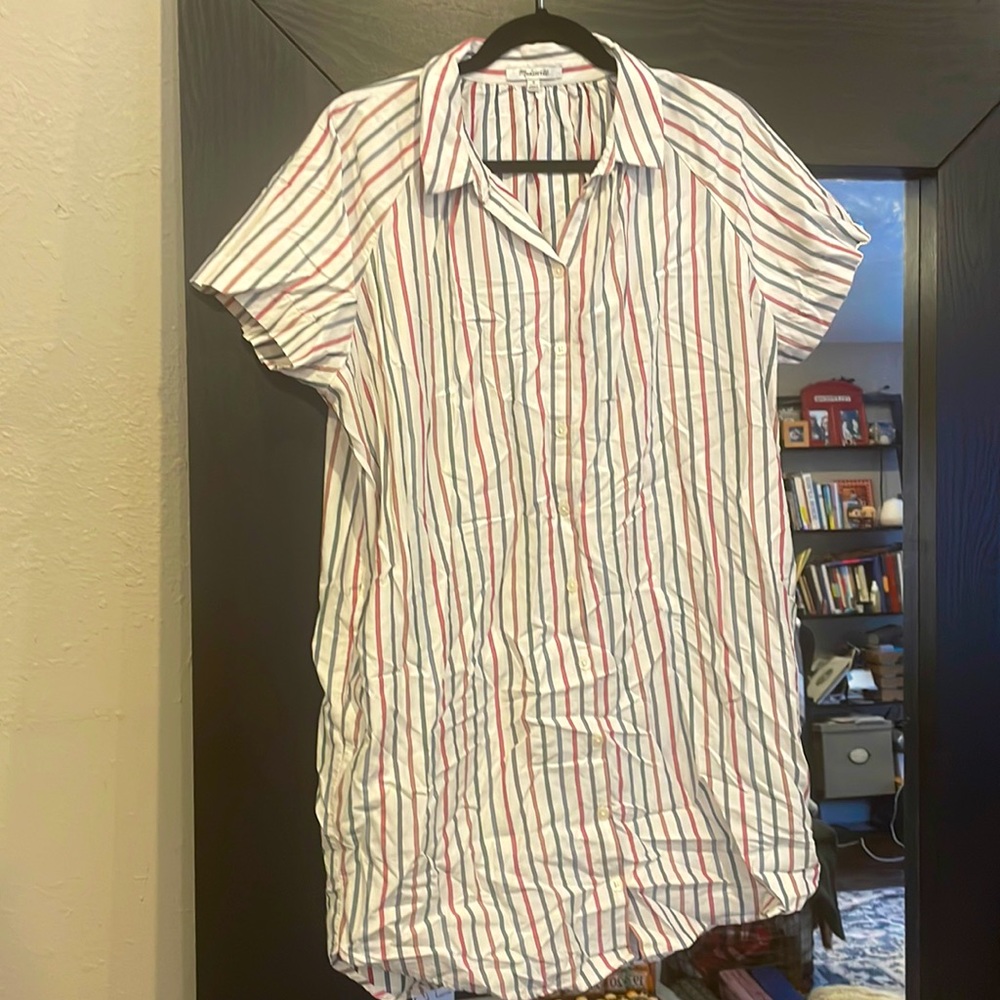 Madewell shirt dress with POCKETS